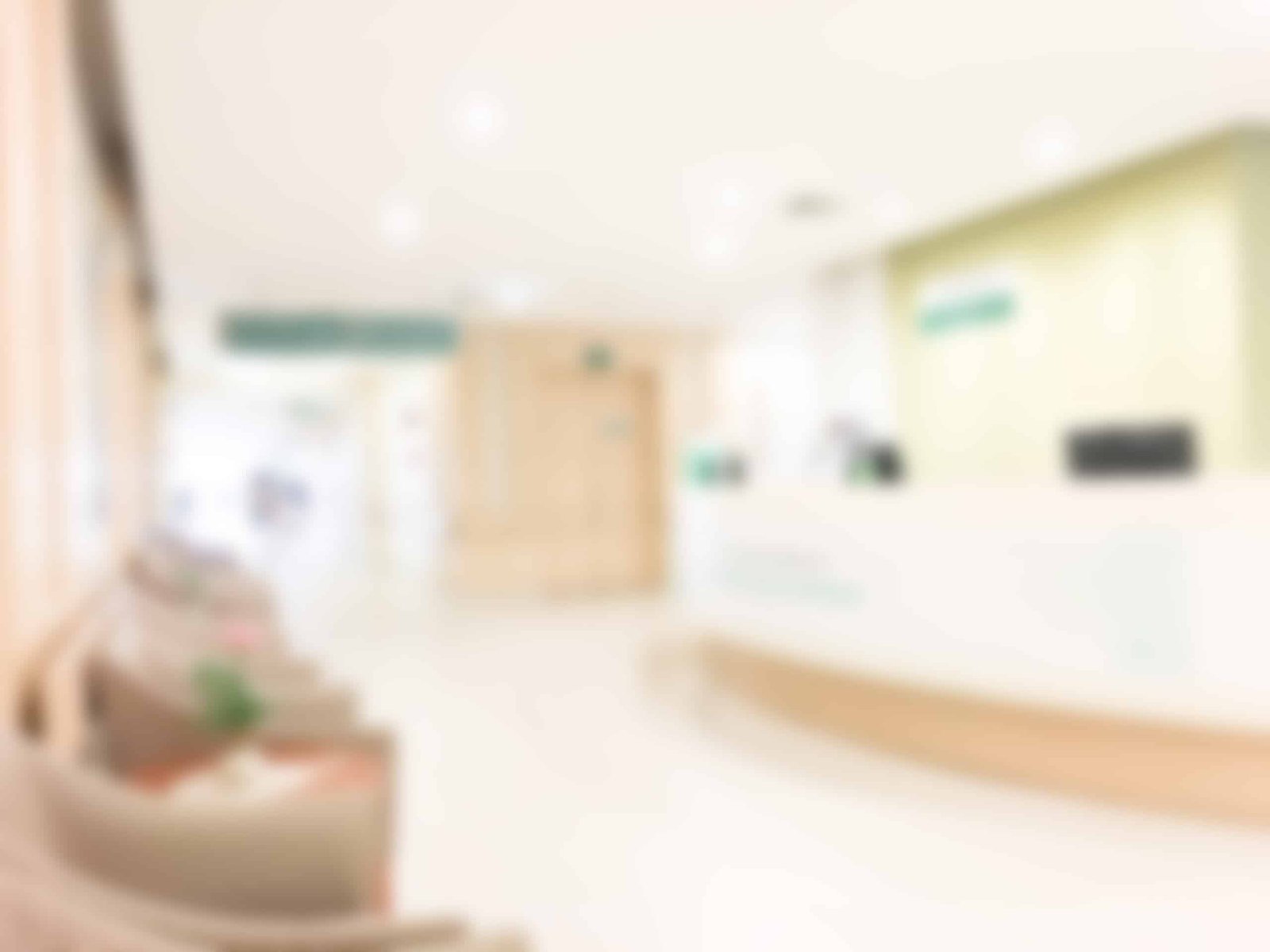 Abstract blur hospital interior for background